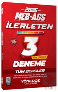 2026 MEB-AGS Tüm Dersler İlerleten 3 Deneme Çözümlü