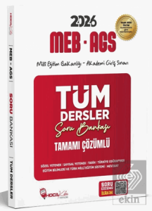 2026 MEB-AGS Tüm Dersler Soru Bankası Çözümlü