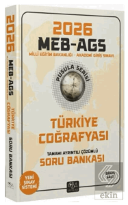 2026 MEB-AGS Türkiye Coğrafyası Soru Bankası Çözümlü Pusula Serisi