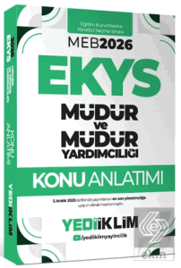 2026 MEB EKYS Müdür ve Müdür Yardımcılığı Konu Anlatımı