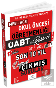 2026 ÖABT MEB-AGS nin Rehberi Okul Öncesi Öğretmenliği Çıkmış Sorular Son 10 Yıl Çözümlü