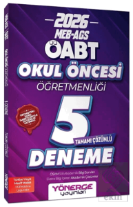 2026 ÖABT MEB-AGS Okul Öncesi Öğretmenliği 5 Deneme Çözümlü