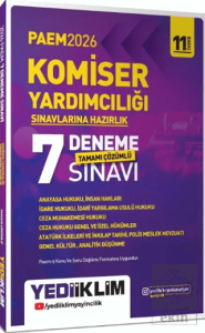 2026 PAEM Komiser Yardımcılığı Sınavlarına Hazırlık Tamamı Çözümlü 7 Deneme