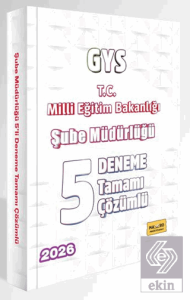 2026 T.C. Milli Eğitim Bakanlığı GYS Şube Müdürlüğü Tamamı Çözümlü 5 Deneme