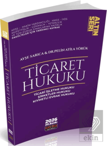 2026 Ticaret Hukuku Konu Anlatımı