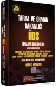 2026 ÜDS Tarım ve Orman Bakanlığı Ünvan Değişikliği Sınavlarına Hazırlık Konu Anlatımlı Soru Bankası