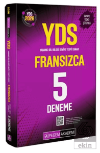 2026 YDS Fransızca Tamamı Video Çözümlü 5 Deneme