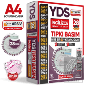 2026 YDS İngilizce ÖSYM Tıpkı Basım Çıkmış Soru Deneme Paketi 28li Dijital Çözümlü Fasikül SETİ