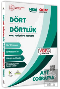 2026 YKS-AYT MEBİ-OGM Dört Dörtlük Coğrafya Pekiştirme Testi Soru Bankası Video Çözümlü