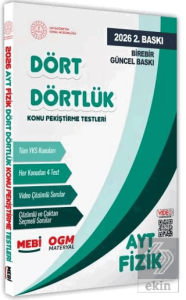2026 YKS-AYT MEBİ-OGM Dört Dörtlük Fizik Pekiştirme Testi Soru Bankası Video Çözümlü