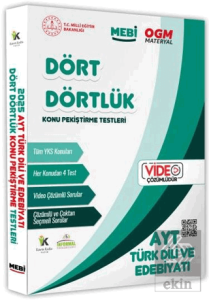 2026 YKS-AYT MEBİ-OGM Dört Dörtlük Türk Dili Edebiyatı Pekiştirme Testi Soru Bankası Video Çözümlü