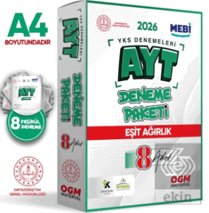 2026 YKS-AYT MEBI Online Güncel Eşit Ağırlık (TM) 8li Seri Deneme Fasikül Paketi (A4 Renkli)
