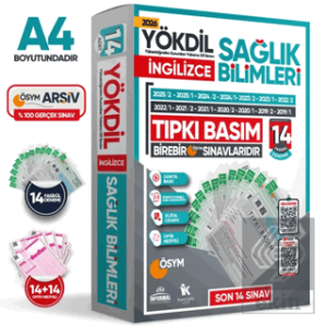 2026 YÖKDİL İngilizce SAĞLIK BİLİMLERİ ÖSYM Çıkmış Soru Tıpkı Basım Paket Deneme 14lü Türkiye Geneli