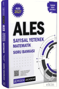 2027 ALES Sayısal Yetenek Matematik Tamamı Video Çözümlü Soru Bankası