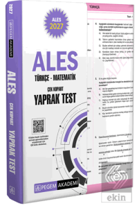 2027 ALES Türkçe-Matematik Çek Kopart Yaprak Test