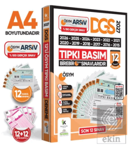 2027 DGS Çıkmış Soru Tıpkı Basım ÖSYM TAM Kitapçık SAY-SÖZ-TM 12li Deneme D. Çözümlü Türkiye Geneli