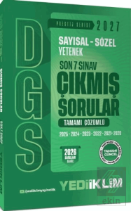 2027 DGS Sayısal Sözel Yetenek Son 7 Sınav Tamamı Çözümlü Çıkmış Sorular
