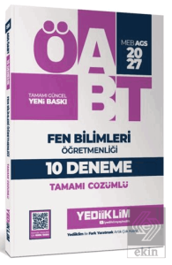2027 MEB AGS ÖABT Fen Bilimleri Öğretmenliği Tamamı Çözümlü 10 Deneme