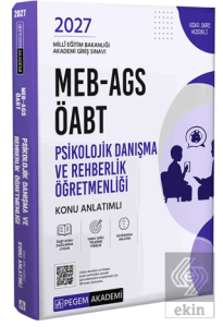 2027 MEB-AGS ÖABT Psikolojik Danışma ve Rehberlik Öğretmenliği Konu Anlatımlı