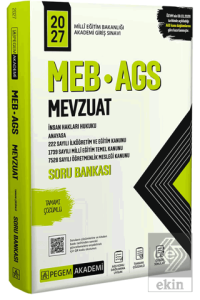 2027 MEB AGS Soru Bankası Tamamı Çözümlü Mevzuat