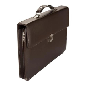 2K Diplomat Kulplu Fermuarlı Çanta 20 x 28 cm Kahve