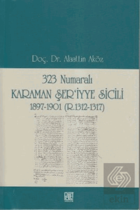 323 Numaralı Karaman Şer'iyye Sicili