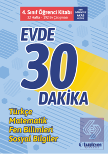 4. Sınıf Evde 30 Dakika Öğrenci Kitabı