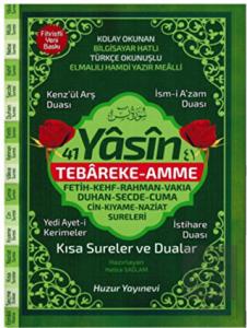 41 Yasin Hafız Boy Fihristli Bilgisayar Hatlı Türk