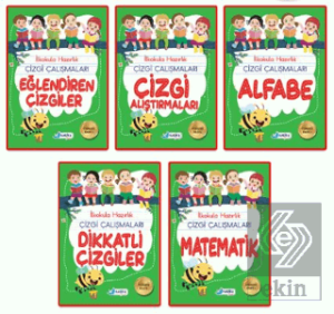 5-6 Yaş İlkokula Hazırlık Çizgi Çalışmaları Seti 5 Kitap
