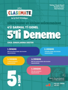 5. Sınıf Classmate Süreç İzleme ve Gelişim Değerlendirme 5li Deneme
