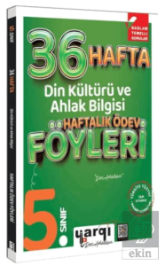 5. Sınıf Din Kültürü ve Ahlak Bilgisi 36 Haftalık Ödev Föyleri