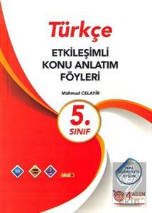 5. Sınıf Türkçe Etkileşimli Konu Anlatım Föyleri