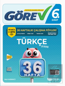 6. Sınıf Türkçe Görev 36 Haftalık Çalışma Föyleri
