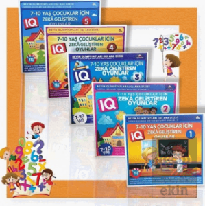 7-10 Yaş ve Üstü Çocuklar İçin Zeka Geliştiren Oyunlar (5 Kitap)