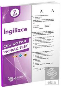7. Sınıf İngilizce Çek Kopar Yaprak Test