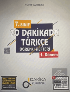 7. Sınıf Türkçe 20 Dakikada Öğrenci Defteri 1. Dönem
