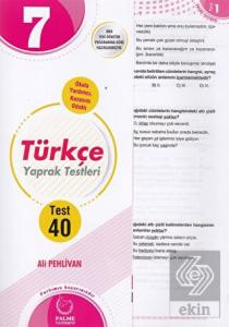 7.Sınıf Türkçe Yaprak Testleri