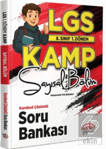 8. Sınıf 1. Dönem LGS Kamp Sayısal Bölüm Karekod Çözümlü Soru Bankası