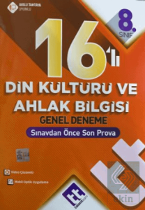 8. Sınıf 16lı Din Kültürü ve Ahlak Bilgisi Genel Deneme