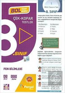 8. Sınıf 2022 Fen Bilimleri Çek Kopar Test (44 Bt-