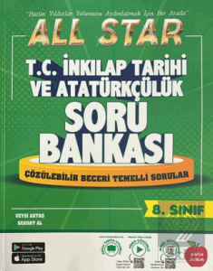8. Sınıf All Star T.C. İnkılap Tarihi ve Atatürkçülük Soru Bankası