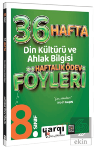 8. Sınıf Din Kültürü ve Ahlak Bilgisi 36 Haftalık Ödev Föyleri