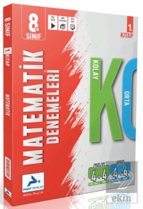 8. Sınıf Matematik Kolay Orta Branş Deneme - 1. Kitap