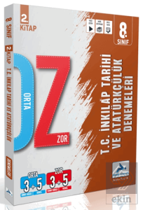 8. Sınıf T.C. İnkılap Tarihi ve Atatürkçülük Orta Zor Branş Deneme - 2. Kitap