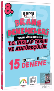 8. Sınıf Tamamı Video Çözümlü T.C. İnkılap Tarihi ve Atatürkçülük 15 Branş Denemeleri