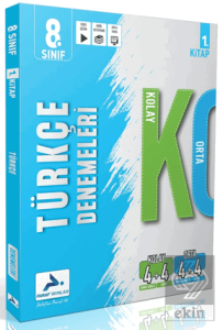 8. Sınıf Türkçe Kolay Orta Branş Deneme - 1. Kitap