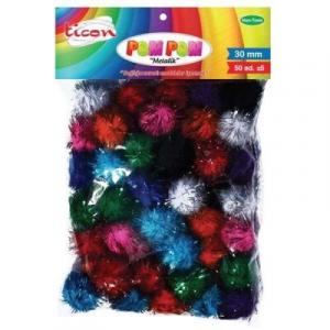 TİCON PONPON METALİK 30 MM 50,Lİ