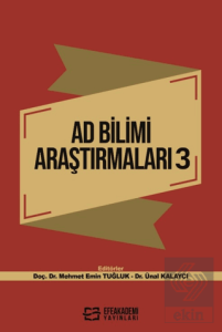 Ad Bilimi Araştırmaları 3
