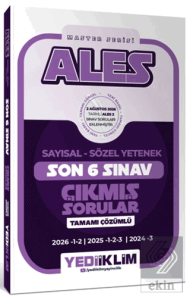 ALES Sayısal Sözel Yetenek Tamamı Çözümlü Master Serisi Son 6 Sınav Çıkmış Sorular