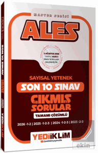 ALES Sayısal Yetenek Master Serisi Tamamı Çözümlü Son 10 Sınav Çıkmış Sorular